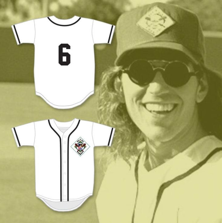Custom Any Name Number KIP WINGER 6 SALAMANDERS BASEBALL JERSEY 1ST ANNUAL ROCK N' JOCK DIAMOND DERBY 1990 Top Stitched S-6XL