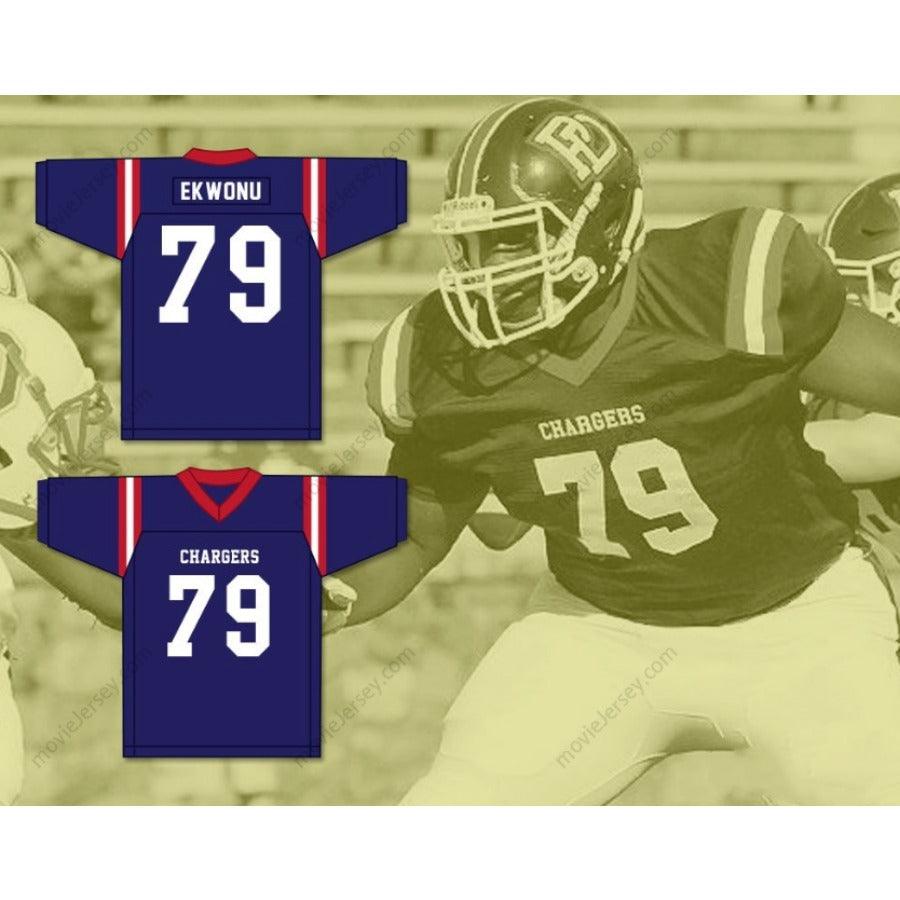 CUSTOM ANY Name Number IKEM EKWONU 79 PROVIDENCE DAY SCHOOL CHARGERS Football Jersey Top Stitched S-6XL