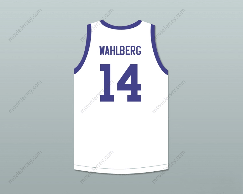 CUSTOM ANY Name Number MARK WAHLBERG 14 BASKETBALL JERSEY FIRST ANNUAL ROCK N' JOCK B-BALL JAM 1991 Top Stitched S-6XL