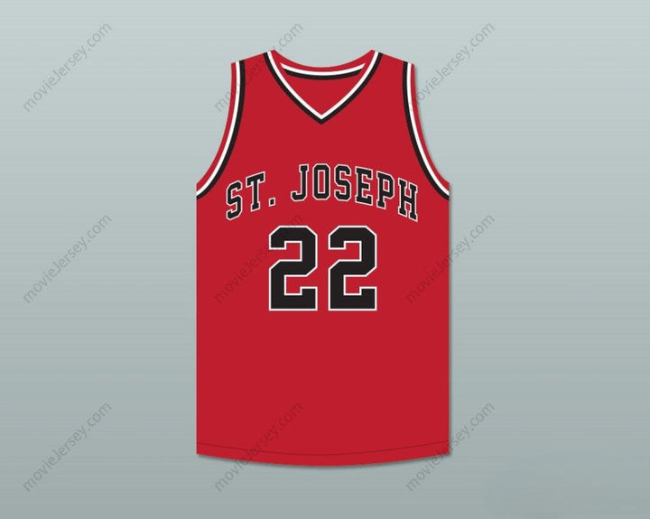 CUSTOM ANY Name Number WILLIAM GATES 22 HIGH SCHOOL RED BASKETBALL JERSEY HOOP DREAMS Top Stitched S-6XL