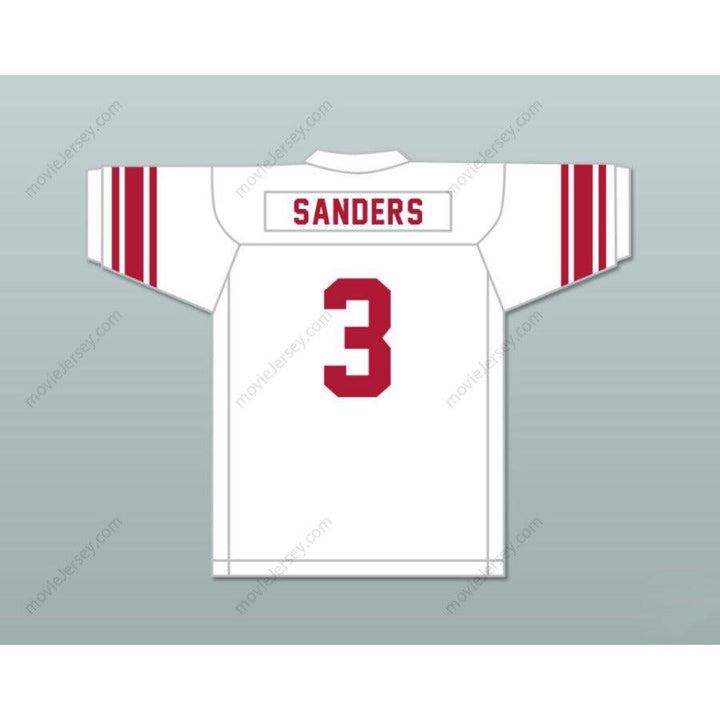 CUSTOM BARRY SANDERS 3 NORTH HIGH SCHOOL REDSKINS FOOTBALL JERSEY S-6XL Top Stitched S-6XL