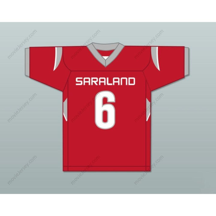 CUSTOM ANY Name Number CORDALE FLOTT 6 SARALAND HIGH SCHOOL SPARTANS Football Jersey Top Stitched S-6XL