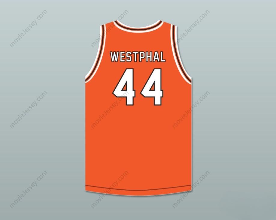 CUSTOM ANY Name Number PAUL WESTPHAL 44 AVIATION HIGH SCHOOL FALCONS ORANGE BASKETBALL JERSEY Top Stitched S-6XL