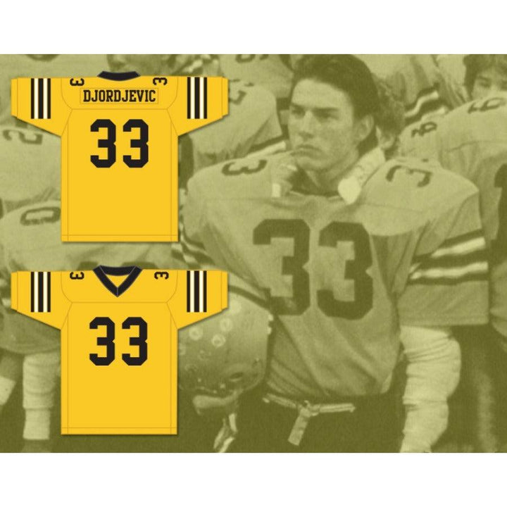 CUSTOM ANY Name Number STEFEN DJORDJEVIC 33 AMPIPE HIGH SCHOOL BULLDOGS Football Jersey Top Stitched S-6XL