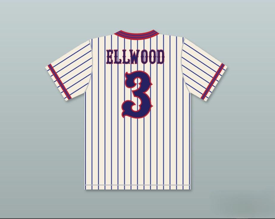 Custom Any Name Number MARCUS ELLWOOD 3 BENCHWARMERS PINSTRIPED BASEBALL JERSEY Top Stitched S-6XL
