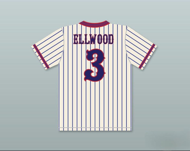 Custom Any Name Number MARCUS ELLWOOD 3 BENCHWARMERS PINSTRIPED BASEBALL JERSEY Top Stitched S-6XL