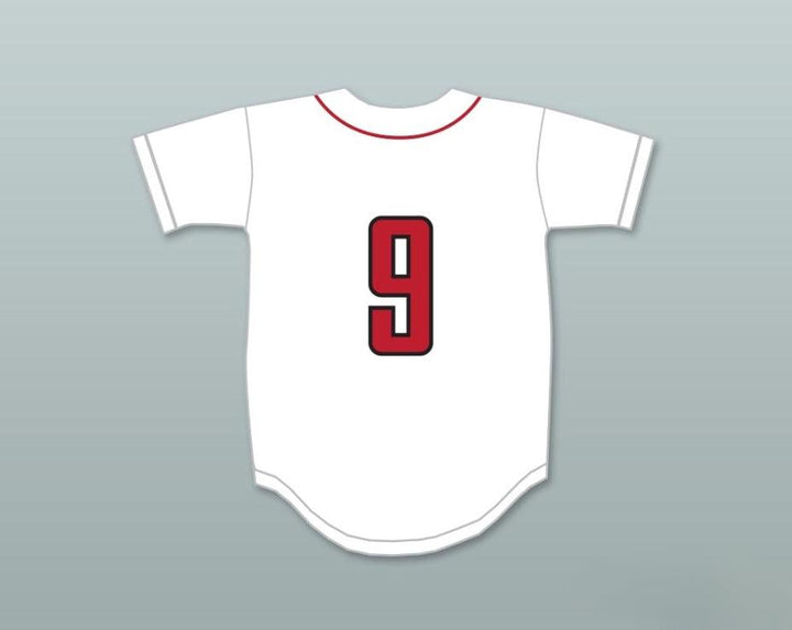 Custom Any Name Number JACK FLAHERTY 9  -WESTLAKE SCHOOL WOLVERINES WHITE BASEBALL JERSEY 3 Top Stitched S-6XL