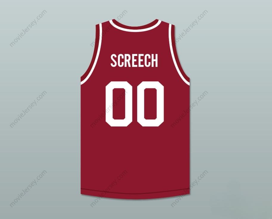 CUSTOM ANY Name Number SAVED BY THE BELL SCREECH 00 BAYSIDE TIGERS BASKETBALL JERSEY AWAY Top Stitched S-6XL