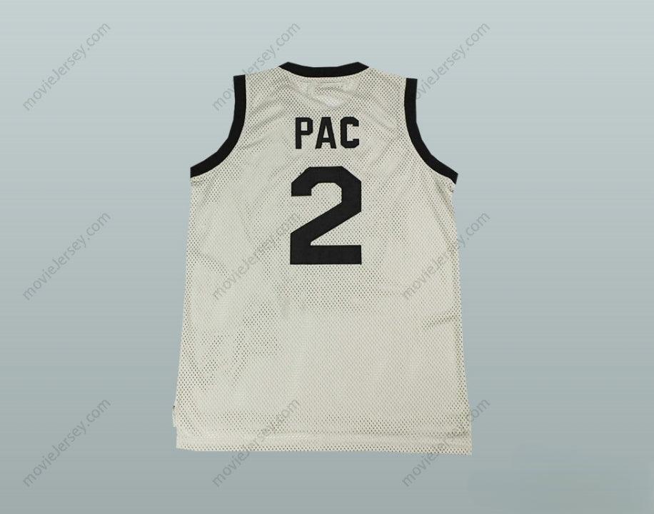 CUSTOM ANY Name Number 2PAC TOURNAMENT SHOOT OUT WHITE BASKETBALL JERSEY Top Stitched S-6XL