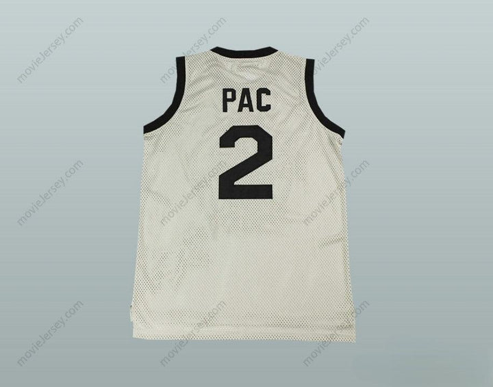 CUSTOM ANY Name Number 2PAC TOURNAMENT SHOOT OUT WHITE BASKETBALL JERSEY Top Stitched S-6XL