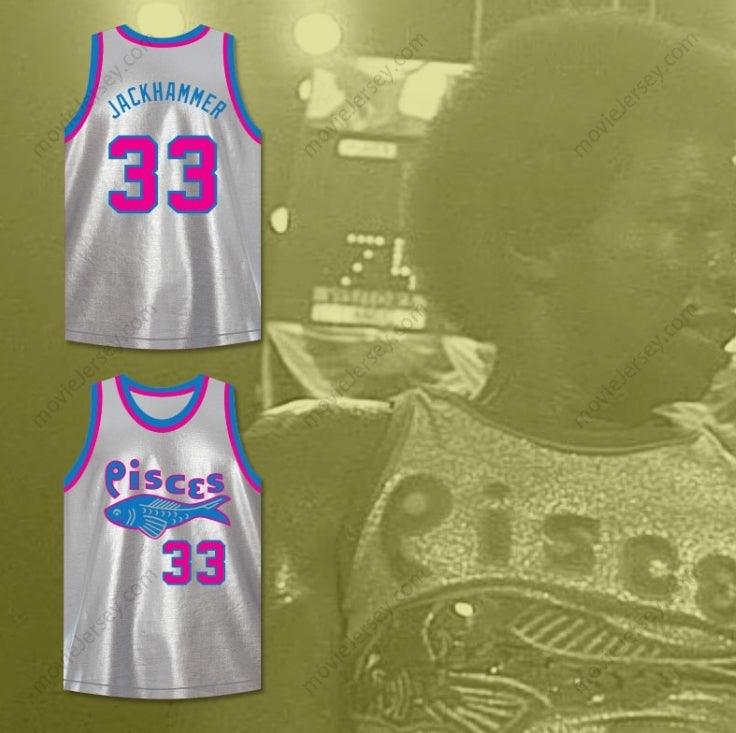CUSTOM ANY Name Number JACKHAMMER WASHINGTON 33  PISCES BASKETBALL JERSEY THE FISH THAT SAVED  Top Stitched S-6XL