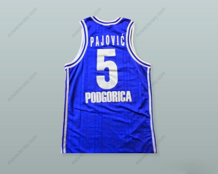 CUSTOM ANY Name Number GAVRILO PAJOVIC 5 KK BUDUCNOST PODGORICA BASKETBALL JERSEY WITH PATCH Top Stitched S-6XL
