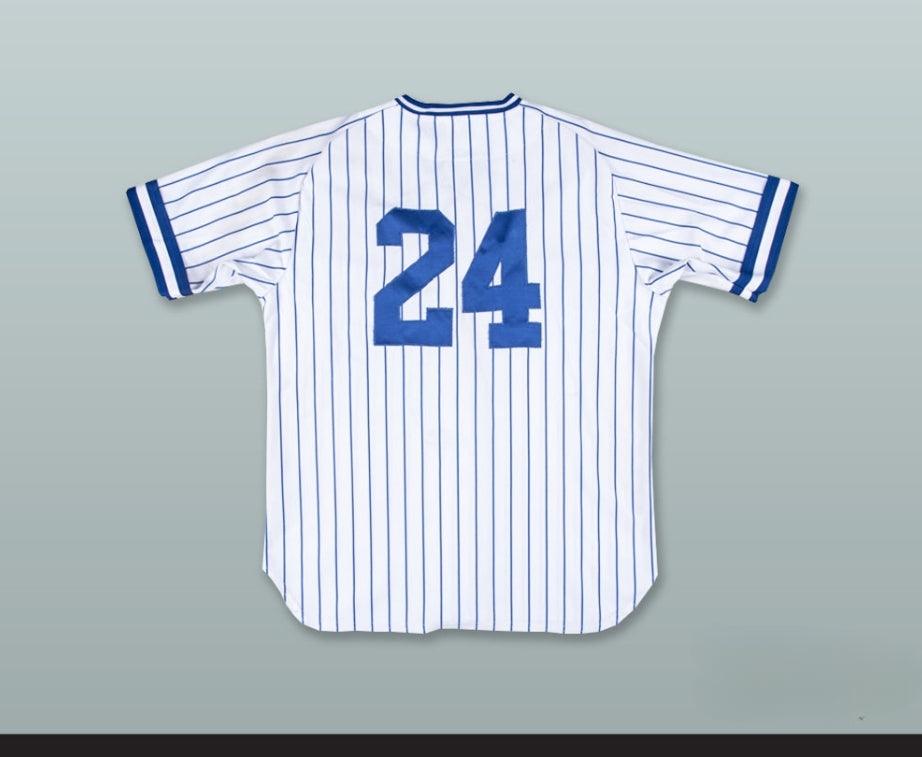 Custom Any Name Number DEREK JETER 24 WHITE PINSTRIPED BASEBALL JERSEY Top Stitched S-6XL