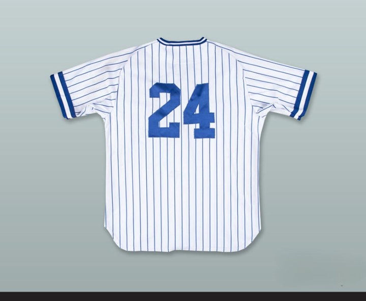 Custom Any Name Number DEREK JETER 24 WHITE PINSTRIPED BASEBALL JERSEY Top Stitched S-6XL