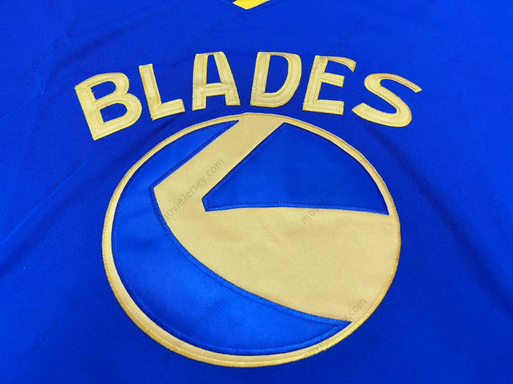 Custom Any Name Number TRENT YAWNEY 5 SASKATOON BLADES BLUE HOCKEY JERSEY Top Stitched S-6XL