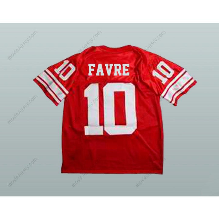 CUSTOM ANY Name Number BRETT FAVRE 10 HANCOCK HAWKS HIGH SCHOOL FOOTBALL JERSEY Top Stitched S-6XL