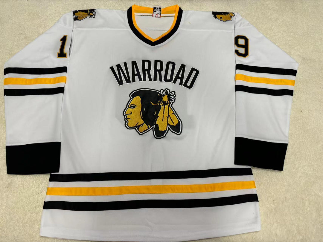 Custom Any Name Number T.J. OSHIE 19 WARROAD WARRIORS HIGH SCHOOL WHITE HOCKEY JERSEY 1 Top Stitched S-6XL