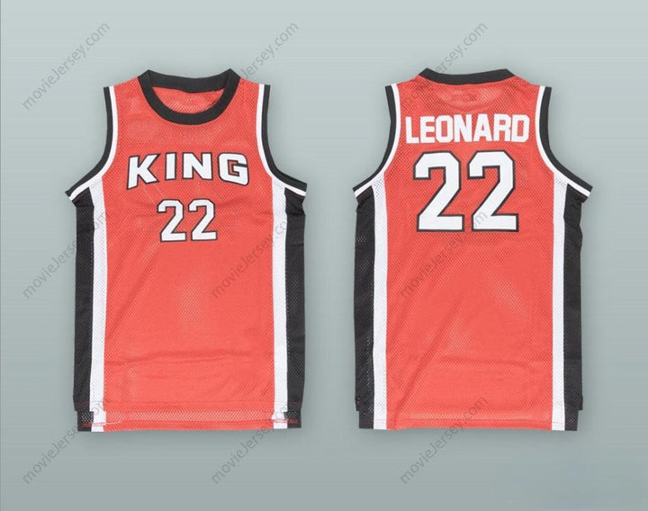 CUSTOM ANY Name Number KAWHI LEONARD 22 MARTIN LUTHER KING HIGH SCHOOL RED BASKETBALL JERSEY Top Stitched S-6XL