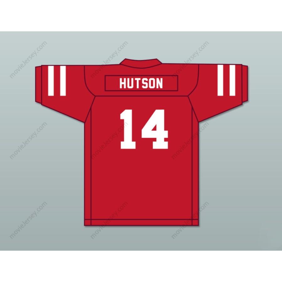 CUSTOM ANY Name Number DON HUTSON 14 PINE BLUFF ZEBRAS RED FOOTBALL JERSEY Top Stitched S-6XL