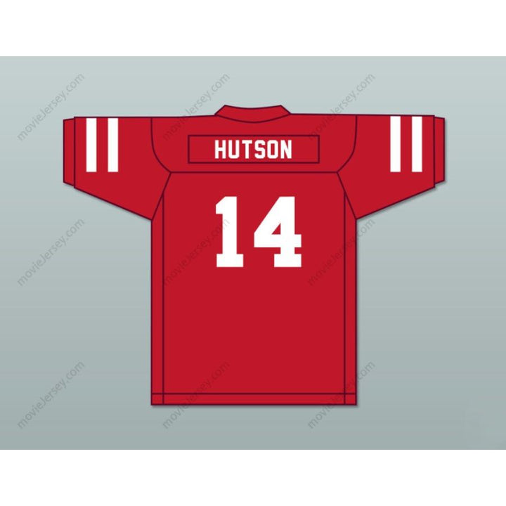 CUSTOM ANY Name Number DON HUTSON 14 PINE BLUFF ZEBRAS RED FOOTBALL JERSEY Top Stitched S-6XL