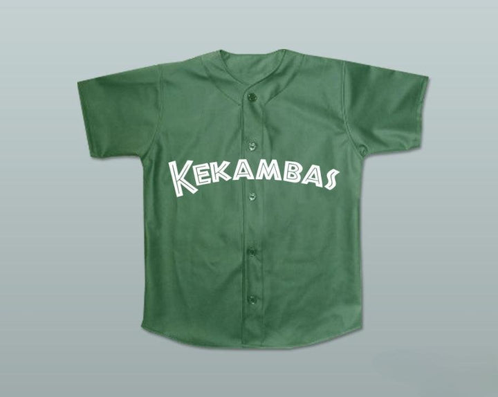 Custom Any Name Number MILES PENNFIELD II 'BIG POPPA' 9 KEKAMBAS BASEBALL JERSEY HARDBALL DARK GREEN Top Stitched S-6XL