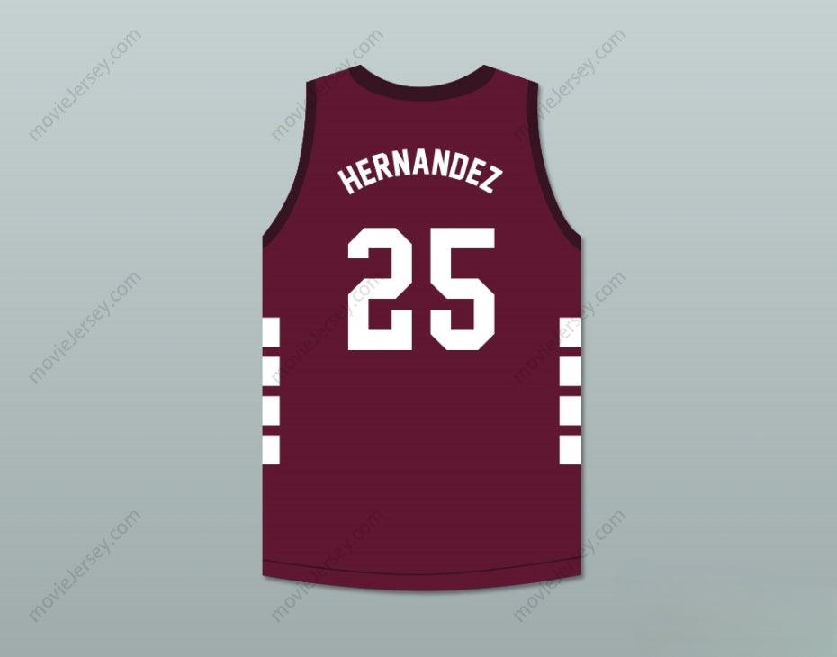 CUSTOM ANY Name Number AARON HERNANDEZ 25 BRISTOL CENTRAL RAMS MAROON BASKETBALL JERSEY KILLER INSIDE: THE MIND OF AARON HERNANDEZ Top Stitched S-6XL