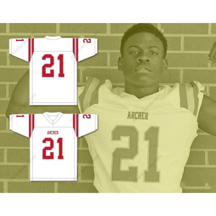 CUSTOM ANY Name Number ANDREW BOOTH JR 21 ARCHER HIGH SCHOOL TIGERS Football Jersey Top Stitched S-6XL