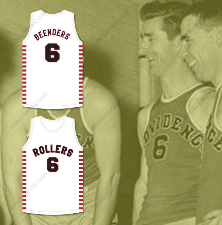 CUSTOM ANY Name Number HANK BEENDERS 6 PROVIDENCE STEAMROLLERS WHITE BASKETBALL JERSEY 2 Top Stitched S-6XL