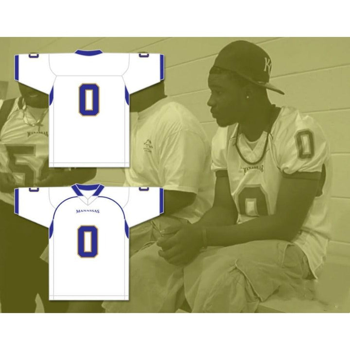 CUSTOM ANY Name Number CHAVIS DANIELS 0 MANASSAS TIGERS HIGH SCHOOL Football Jersey Top Stitched S-6XL