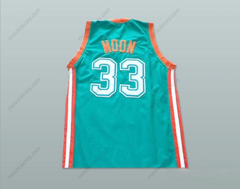CUSTOM ANY Name Number WILL FERRELL FLINT TROPICS 33 JACKIE MOON TEAL BASKETBALL JERSEY SEMI PRO Top Stitched S-6XL