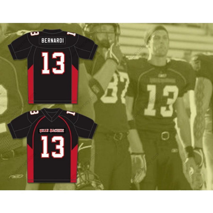 CUSTOM ANY Name Number 13 BERNARDI MEAN MACHINE CONVICTS Football Jersey Top Stitched S-6XL