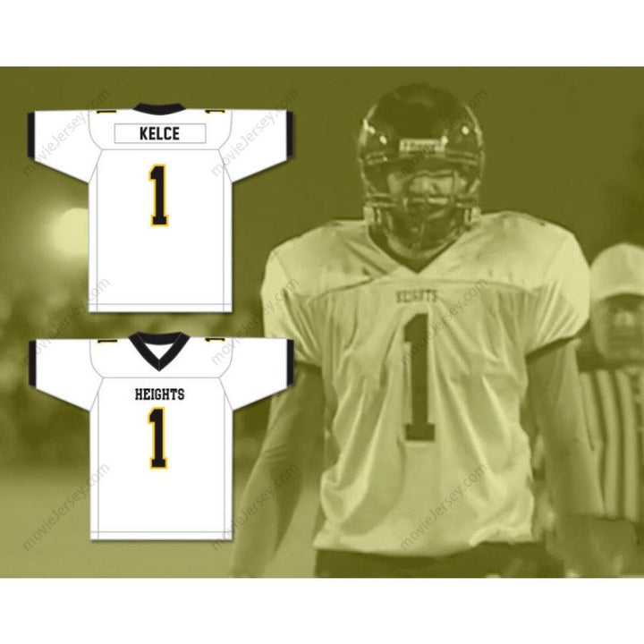 CUSTOM ANY Name Number TRAVIS KELCE 1 CLEVELAND HEIGHTS HIGH SCHOOL TIGERS Football Jersey Top Stitched S-6XL