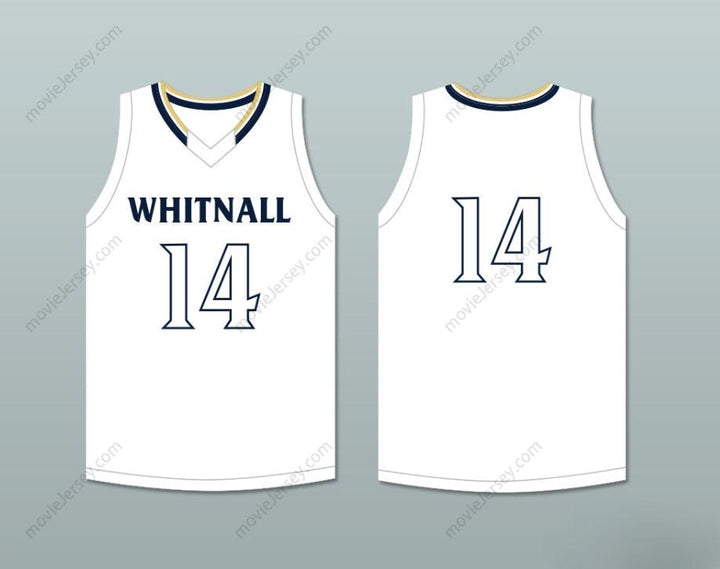 CUSTOM ANY Name Number PLAYER 14 WHITNALL HIGH SCHOOL FALCONS WHITE BASKETBALL JERSEY Top Stitched S-6XL