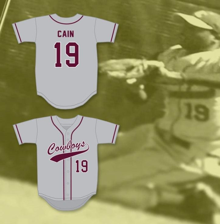 Custom Any Name Number LORENZO CAIN 19   HIGH SCHOOL COWBOYS GRAY BASEBALL JERSEY 2 Top Stitched S-6XL