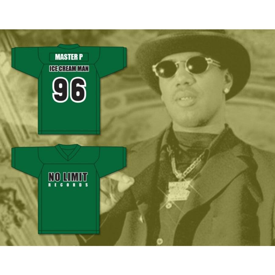 CUSTOM ANY Name Number MASTER P 96 ICE CREAM MAN NO LIMIT RECORDS Football Jersey Top Stitched S-6XL