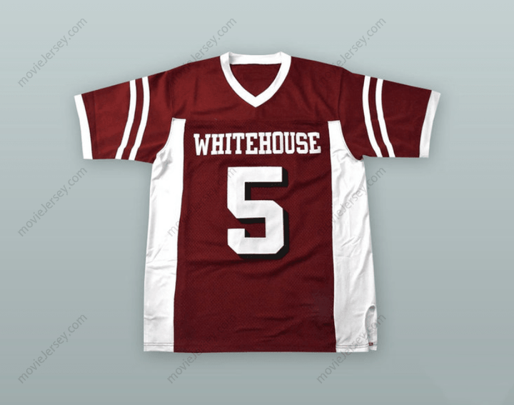 CUSTOM ANY Name Number PATRICK MAHOMES 5 WHITEHOUSE HIGH SCHOOL WILDCATS MAROON ALTERNATE FOOTBALL JERSEY Top Stitched S-6XL