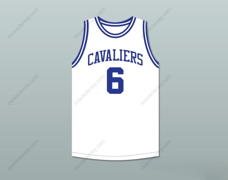 CUSTOM ANY Name Number NEIL JOHNSTON 6  HIGH SCHOOL CAVALIERS WHITE BASKETBALL JERSEY Top Stitched S-6XL