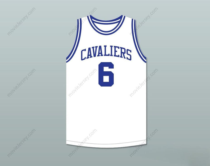 CUSTOM ANY Name Number NEIL JOHNSTON 6  HIGH SCHOOL CAVALIERS WHITE BASKETBALL JERSEY Top Stitched S-6XL