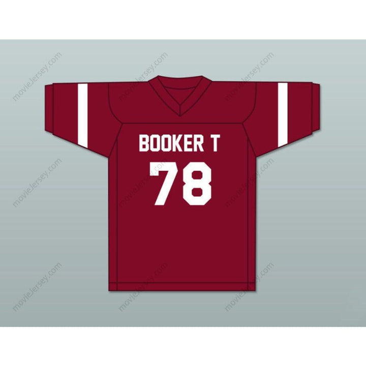 CUSTOM ANY Name Number BRUCE SMITH 78 BOOKER T. WASHINGTON HIGH SCHOOL MAROON FOOTBALL JERSEY Top Stitched S-6XL
