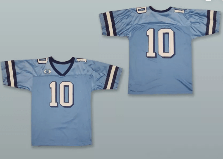 CUSTOM ANY Name Number NORTH CAROLINA TAR HEELS 10 FOOTBALL JERSEY  Stitched S-6XL