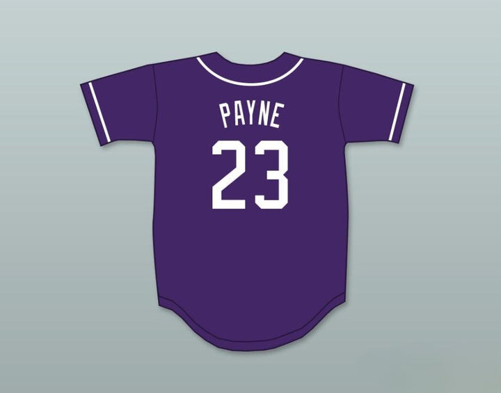 Custom Any Name Number MARTIN PAYNE 23 MORRIS BROWN COLLEGE PURPLE BASEBALL JERSEY Top Stitched S-6XL