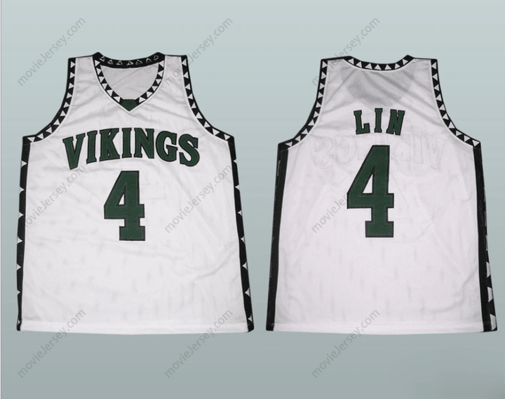 CUSTOM ANY Name Number JEREMY LIN PALO ALTO VIKINGS HIGH SCHOOL BASKETBALL JERSEY Top Stitched S-6XL