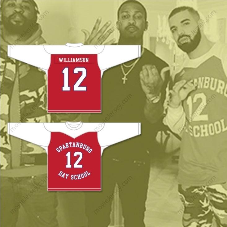CUSTOM ANY Name Number ZION WILLIAMSON 12 SPARTANBURG DAY SCHOOL GRIFFINS BASKETBALL LONG SLEEVE JERSEY Top Stitched S-6XL