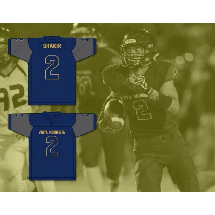 CUSTOM ANY Name Number KHALIL SHAKIR 2 VISTA MURRIETA HIGH SCHOOL BRONCOS Football Jersey Top Stitched S-6XL