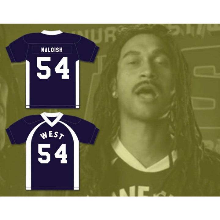 CUSTOM ANY Name Number COLLEGE BOWL SCOISH VELOCIRAPTOR MALOISH 54 WEST Football Jersey Top Stitched S-6XL