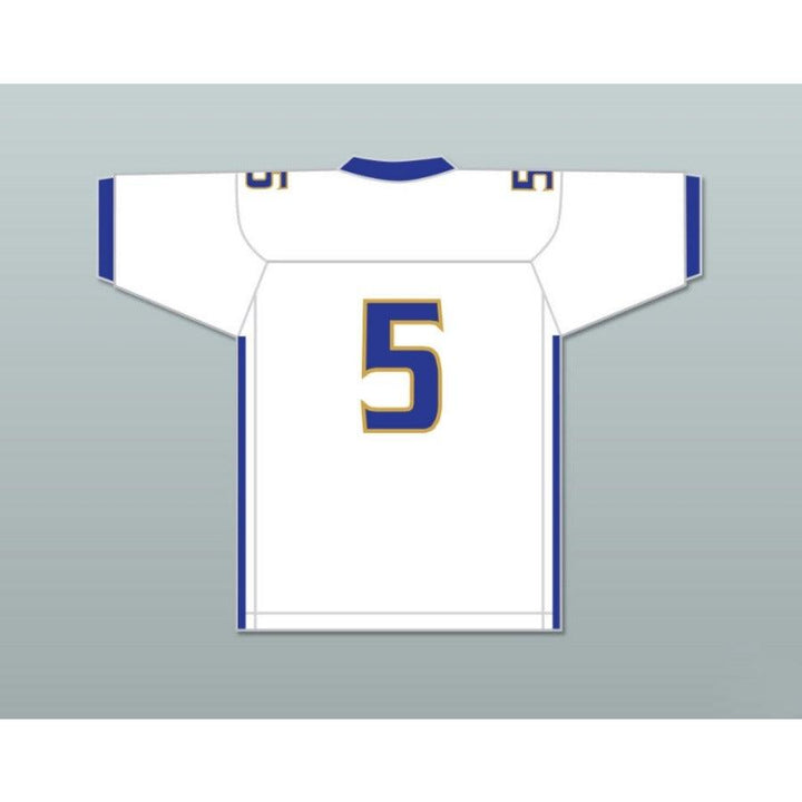 CUSTOM ANY Name Number RONNIE BEST 5 NOBLE KNIGHTS HIGH SCHOOL WHITE Football Jersey Top Stitched S-6XL