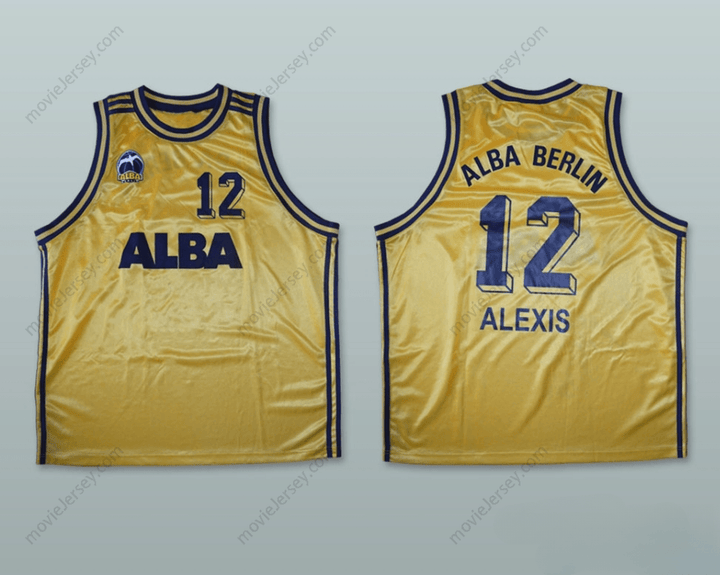 CUSTOM ANY Name Number WENDELL ALEXIS 12 ALBA BERLIN BASKETBALL JERSEY Top Stitched S-6XL
