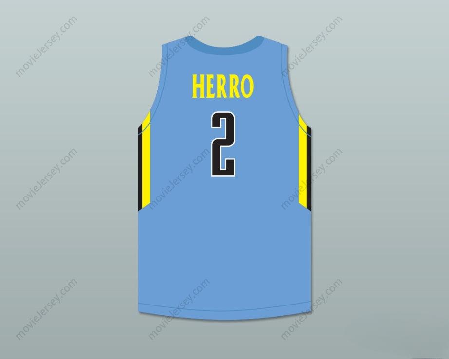 CUSTOM ANY Name Number TYLER HERRO 2 PLAYGROUND ELITE  LIGHT BLUE BASKETBALL JERSEY Top Stitched S-6XL