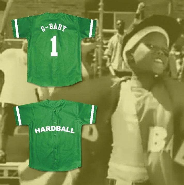 Custom Any Name Number G-BABY 1 HARDBALL BASEBALL JERSEY THEME SONG Top Stitched S-6XL