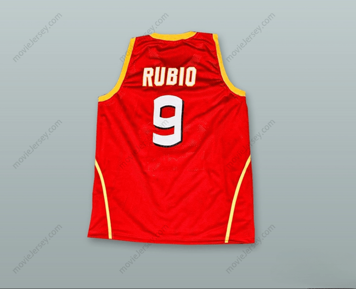 CUSTOM ANY Name Number RICKY RUBIO ESPANA SPAIN BASKETBALL JERSEY Top Stitched S-6XL